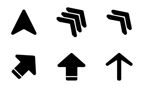 arrow direction glyph