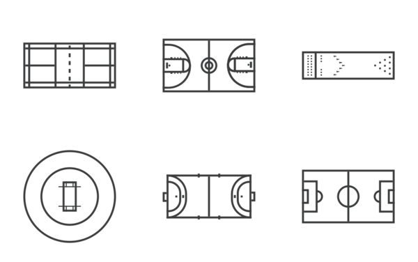 sports grounds  lines