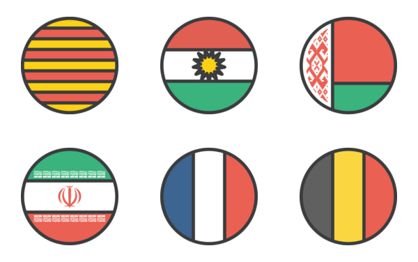 international circle flags