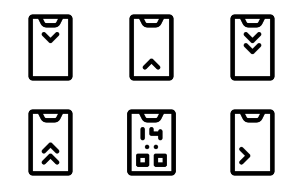 Lock screen smartphone line Lock screen smartphone line