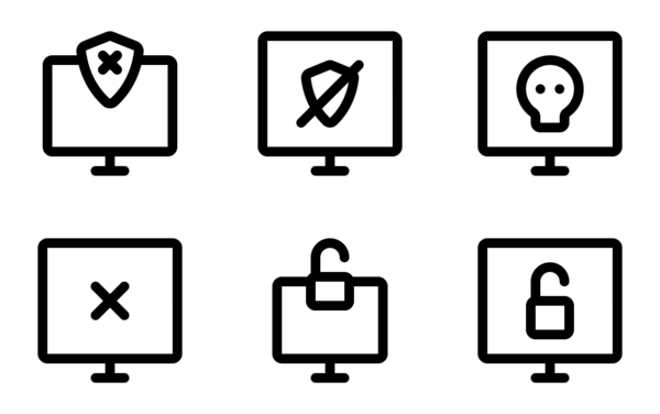 virus and hack computer line