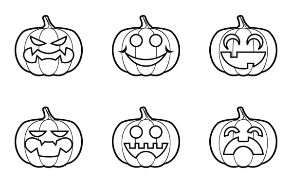 halloween pumpkins line