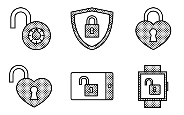 padlocks and security dots padlocks and security dots