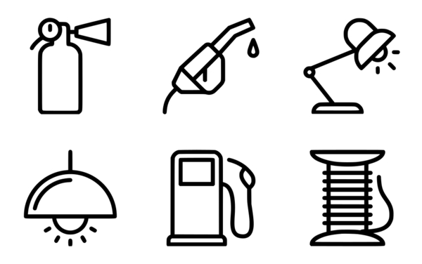 Everyday objects v6 Icon Pack | Outline | 37 .SVG Icons