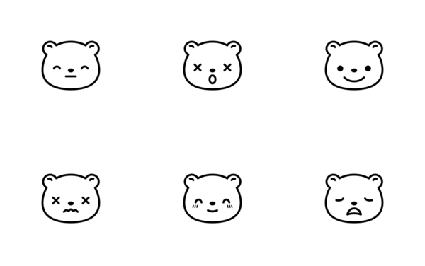 bear emoticons