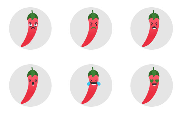 chili emojis