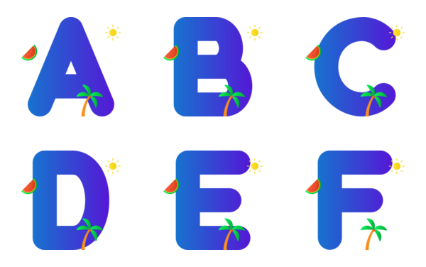 alphabet summer