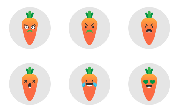 carrot emojis