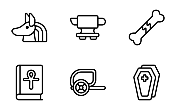 ancient culture line icon