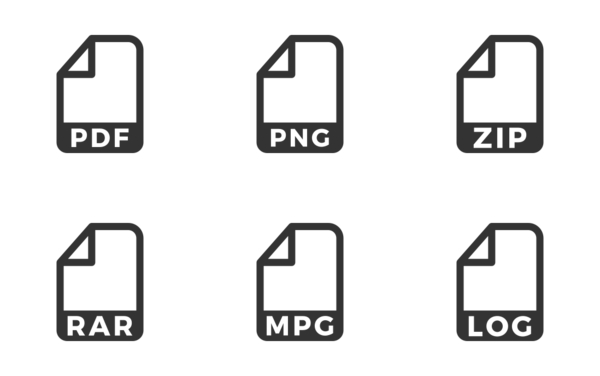 file formats set 1 grey version