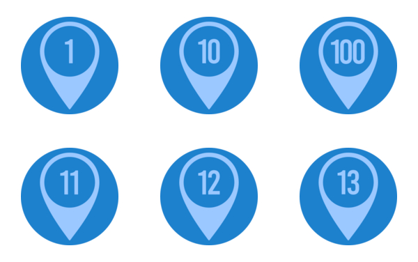 location number 1 to 100