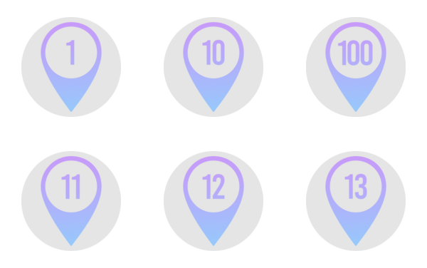 location number 1 to 100 location number 1 to 100