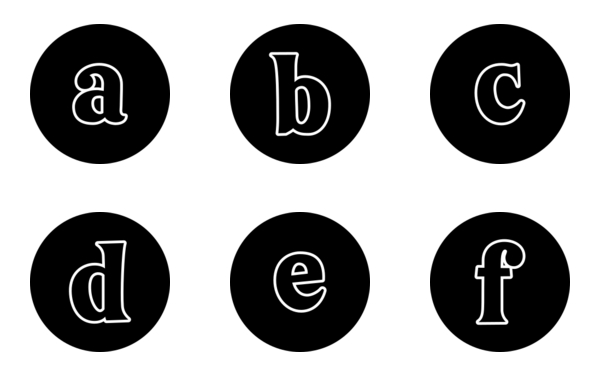 small letters a to z