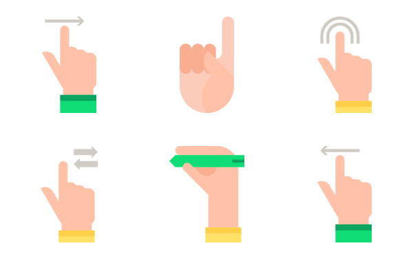 shift gestures