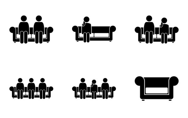 People sitting on chair sofa