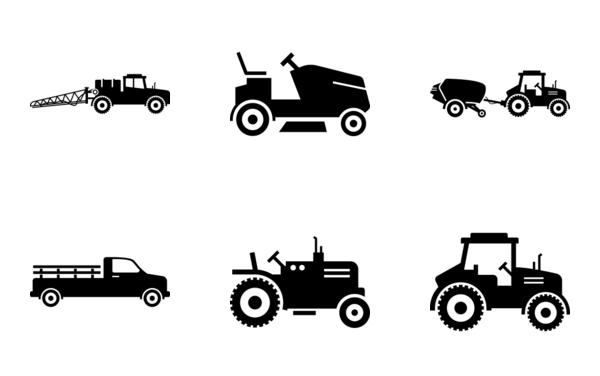 tractors and vehicles for farming and agriculture