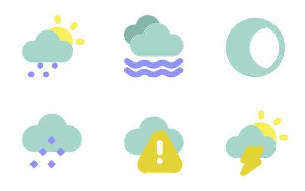 Weather forecast Icon Pack | 50 .SVG Icons