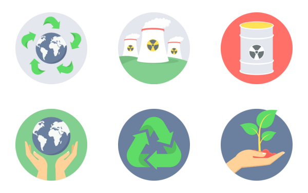 ecology  environment icons