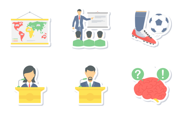 education sticker icons part 2