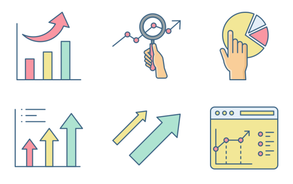 business chart  graphwithout backround