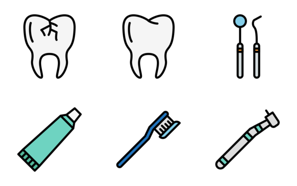 dentist filled outline