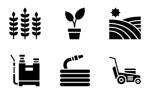 farming and agriculture glyph