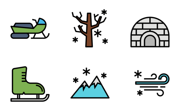 Winter filled line Winter filled line