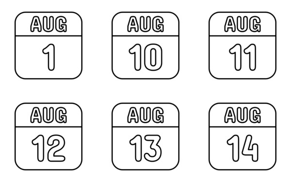 august calendar