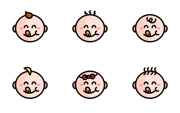 baby child babies kids cute smile face  fill outline