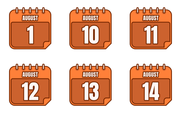 calendar of august