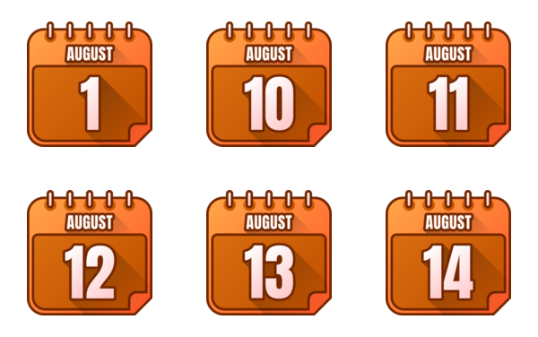 calendar of august