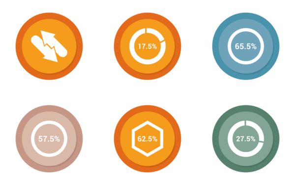 infographic bar  pie chart vol 1