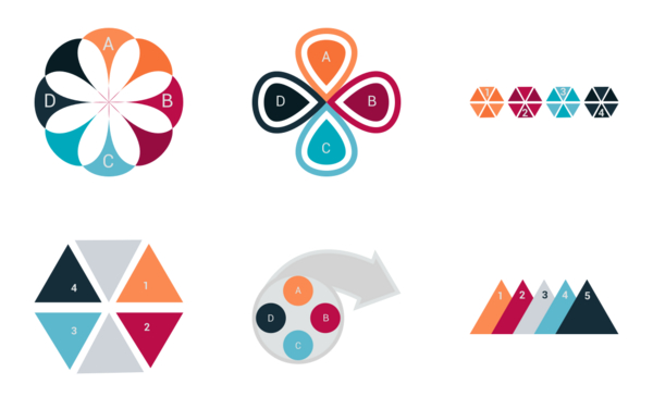 infographic bar  pie chart vol 5