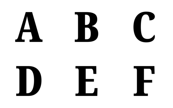 capital letters a to z