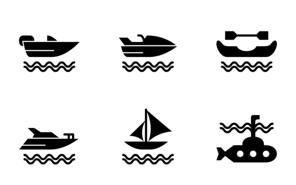 water transportation glyph