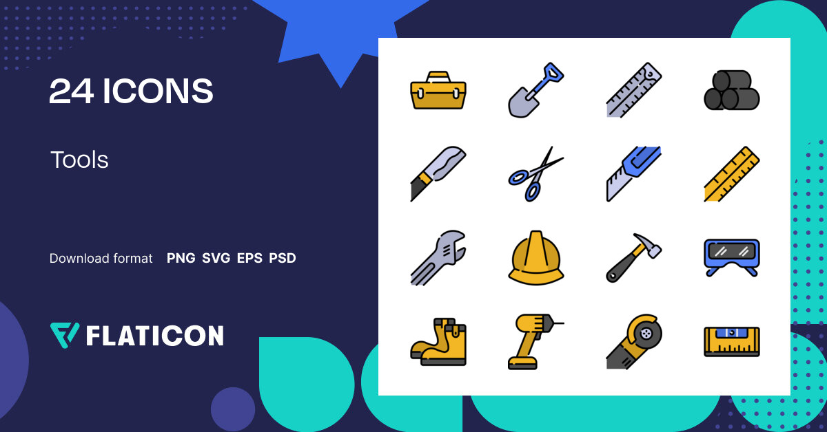 Tools Icon Pack Color linealcolor 24 .SVG Icons