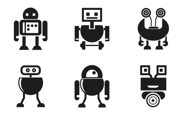 Cute robot character Cute robot character