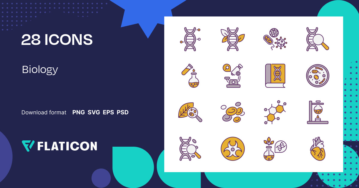 Biology Icon Pack Color Lineal Color Svg Icons