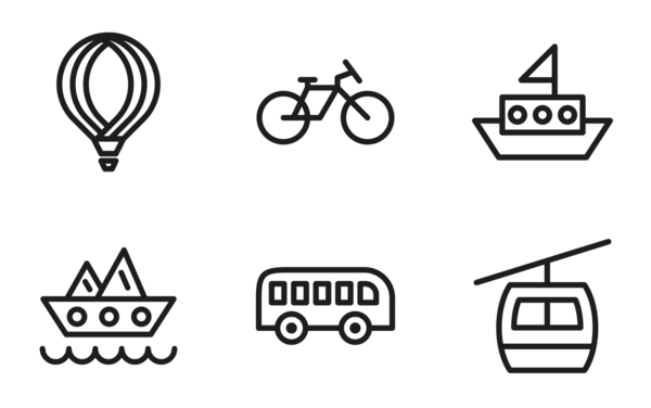 transport icons transport icons