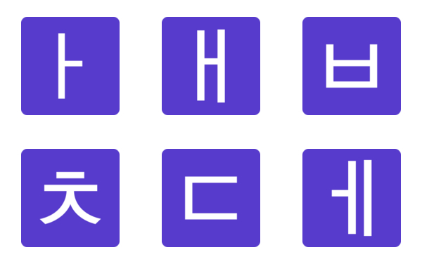 the korean alphabet