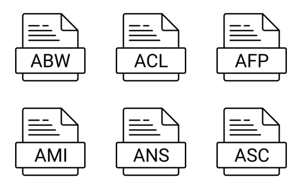 document file extensions