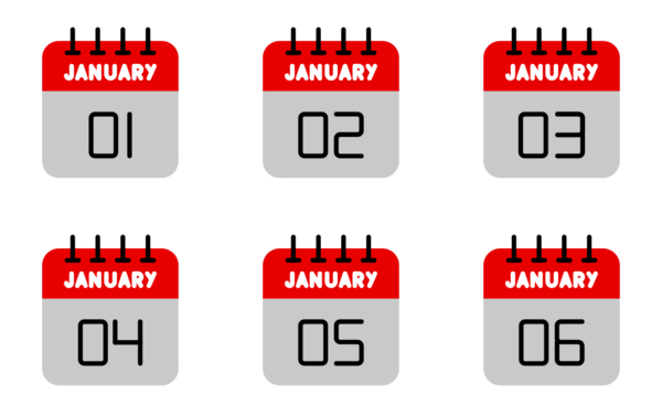 january calendar