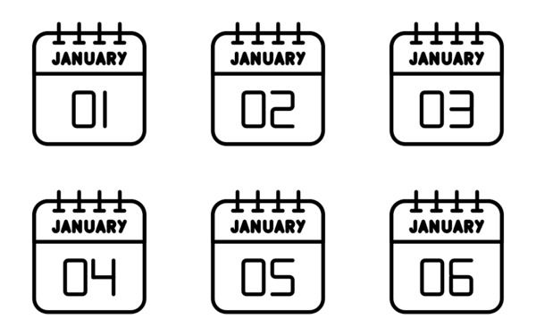 january calendar