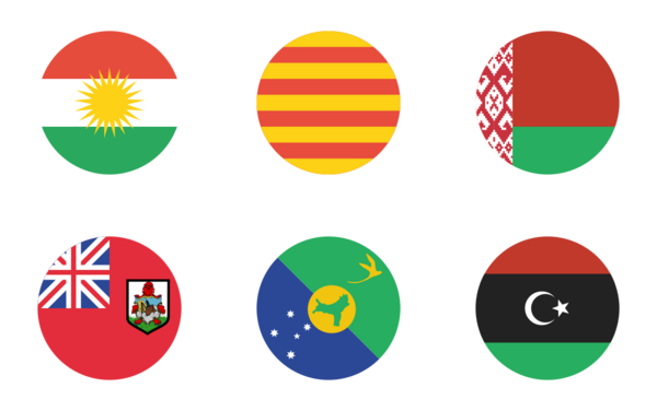 international circular flags