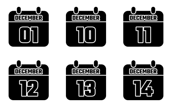 Calendar of December