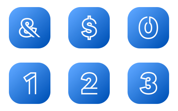 alphabets numbers and symbols