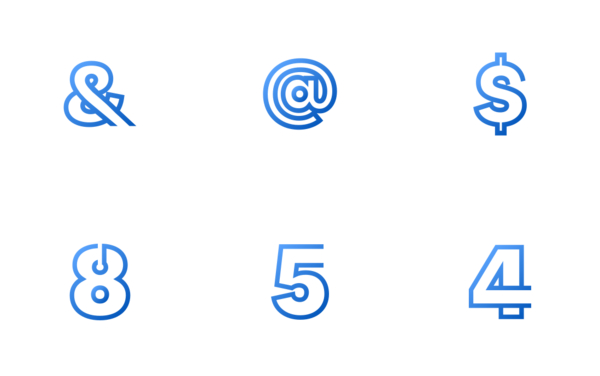 alphabets numbers and symbols