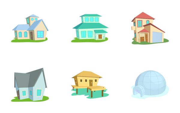houses  cartoon 2