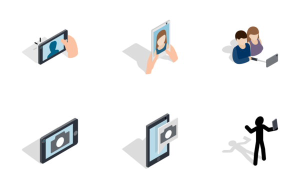 selfie  isometric