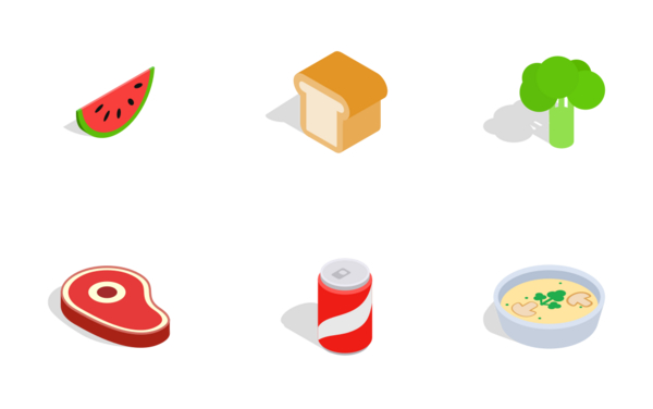 food  isometric